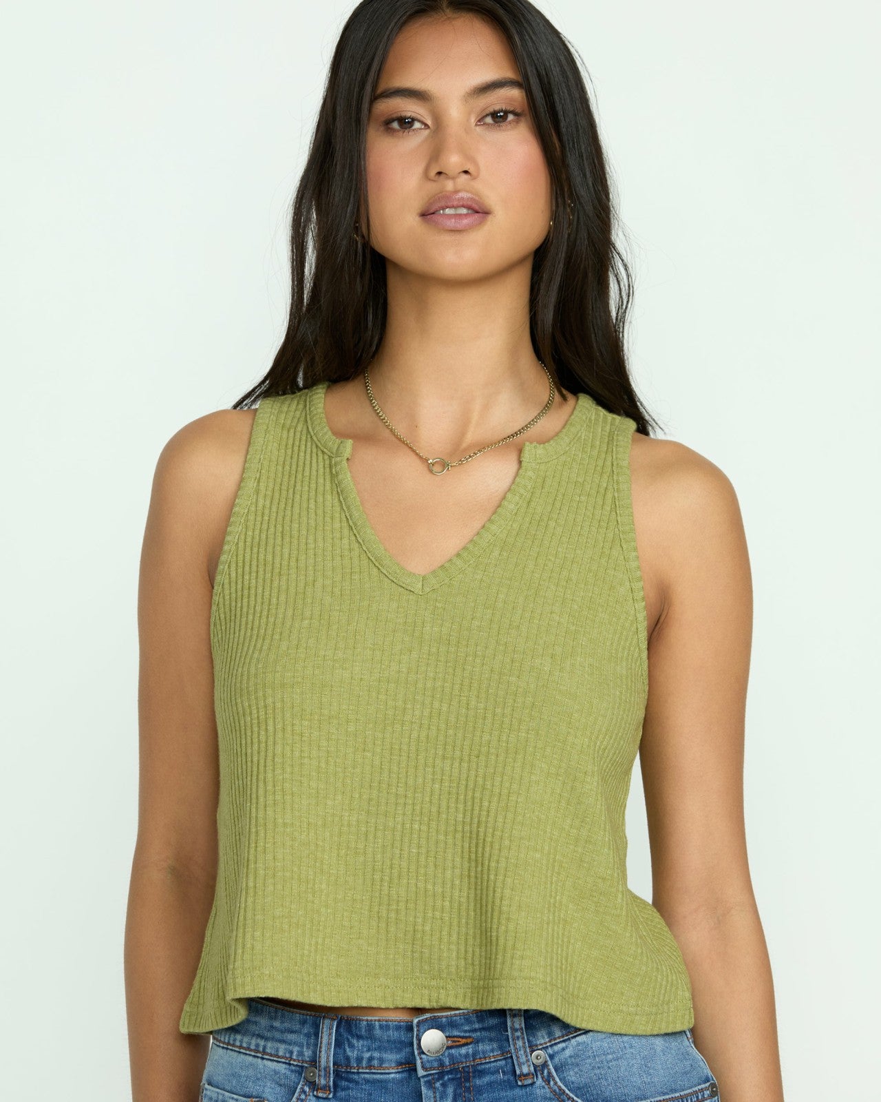 Aya Sun Knit Tank | Avocado Billabong