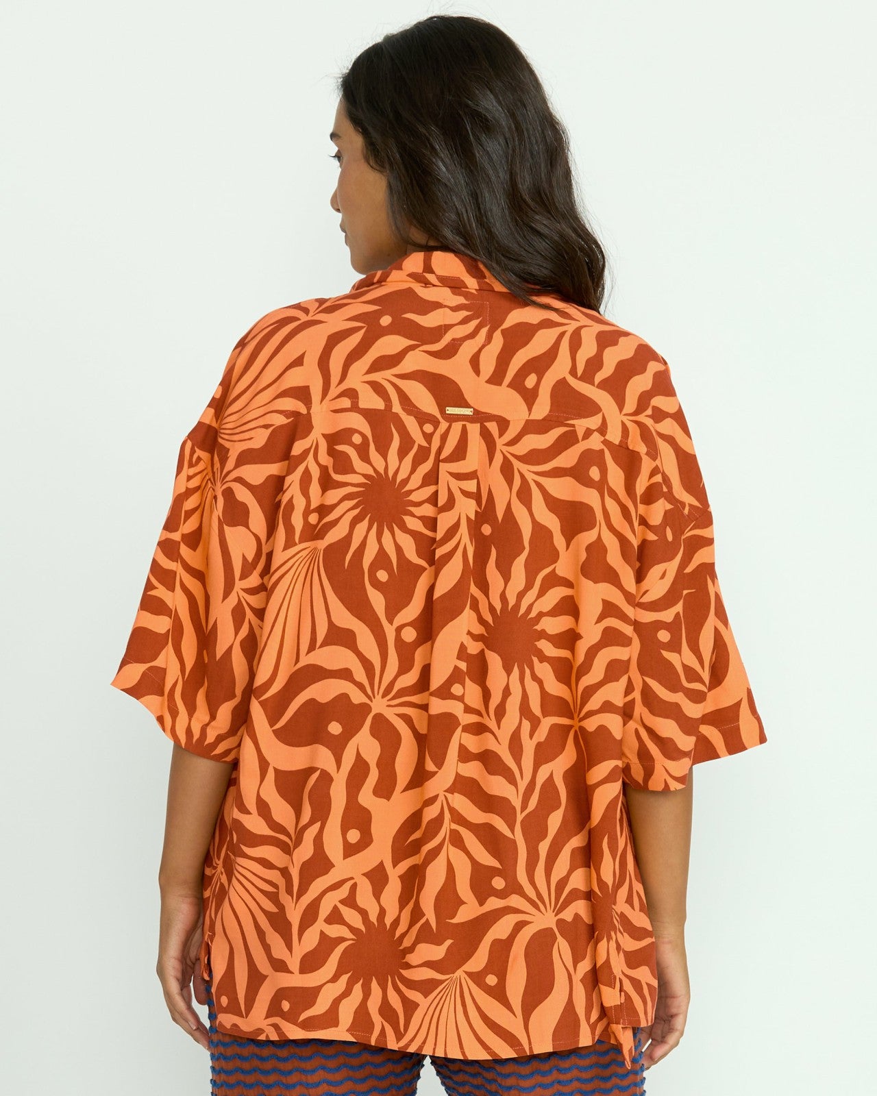 Beach Side Printed Short Sleeve Shirt | Orange Squeeze Billabong