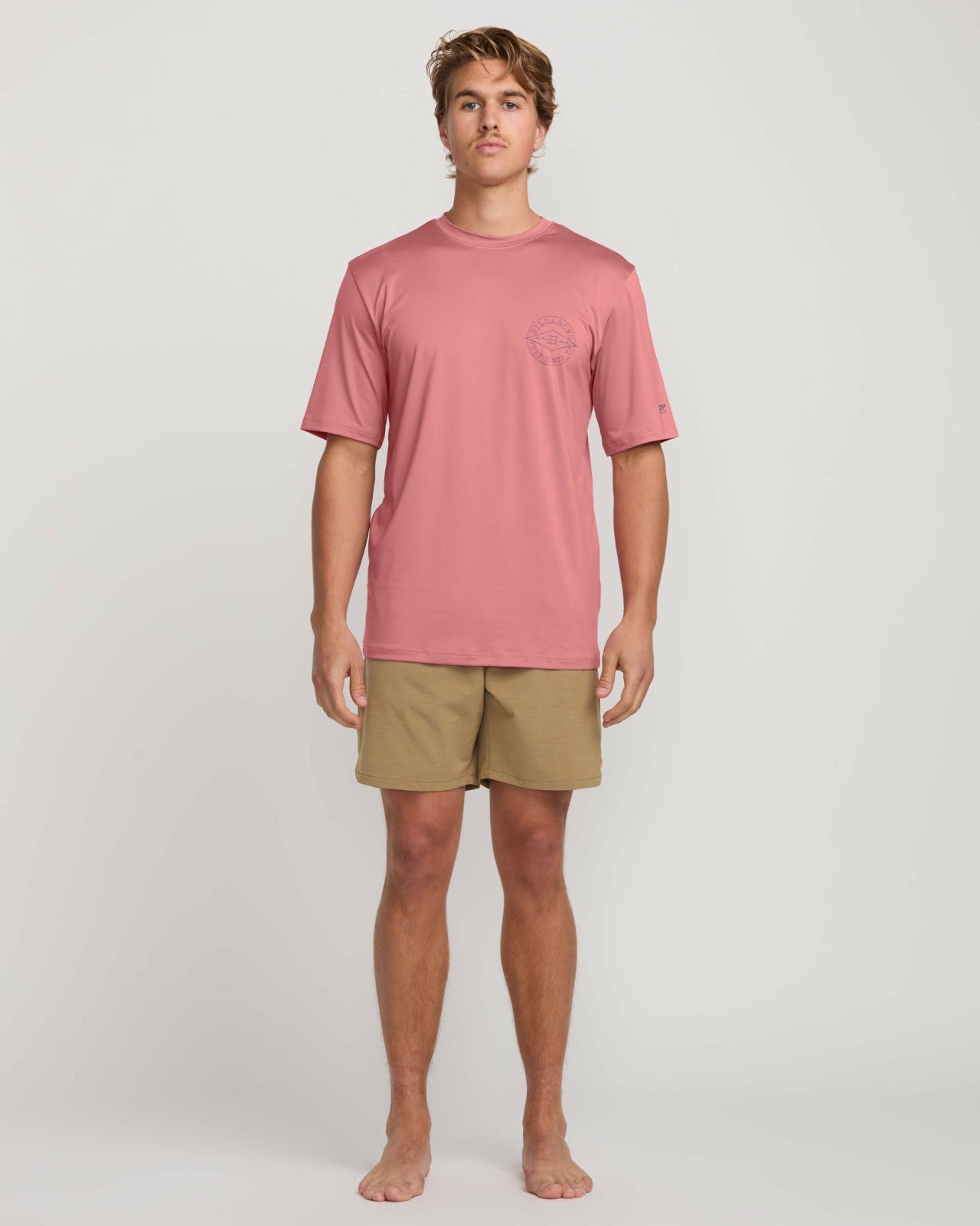 Big Dave Loose Fit Short Sleeve Surf Tee | Dusty Pink Billabong