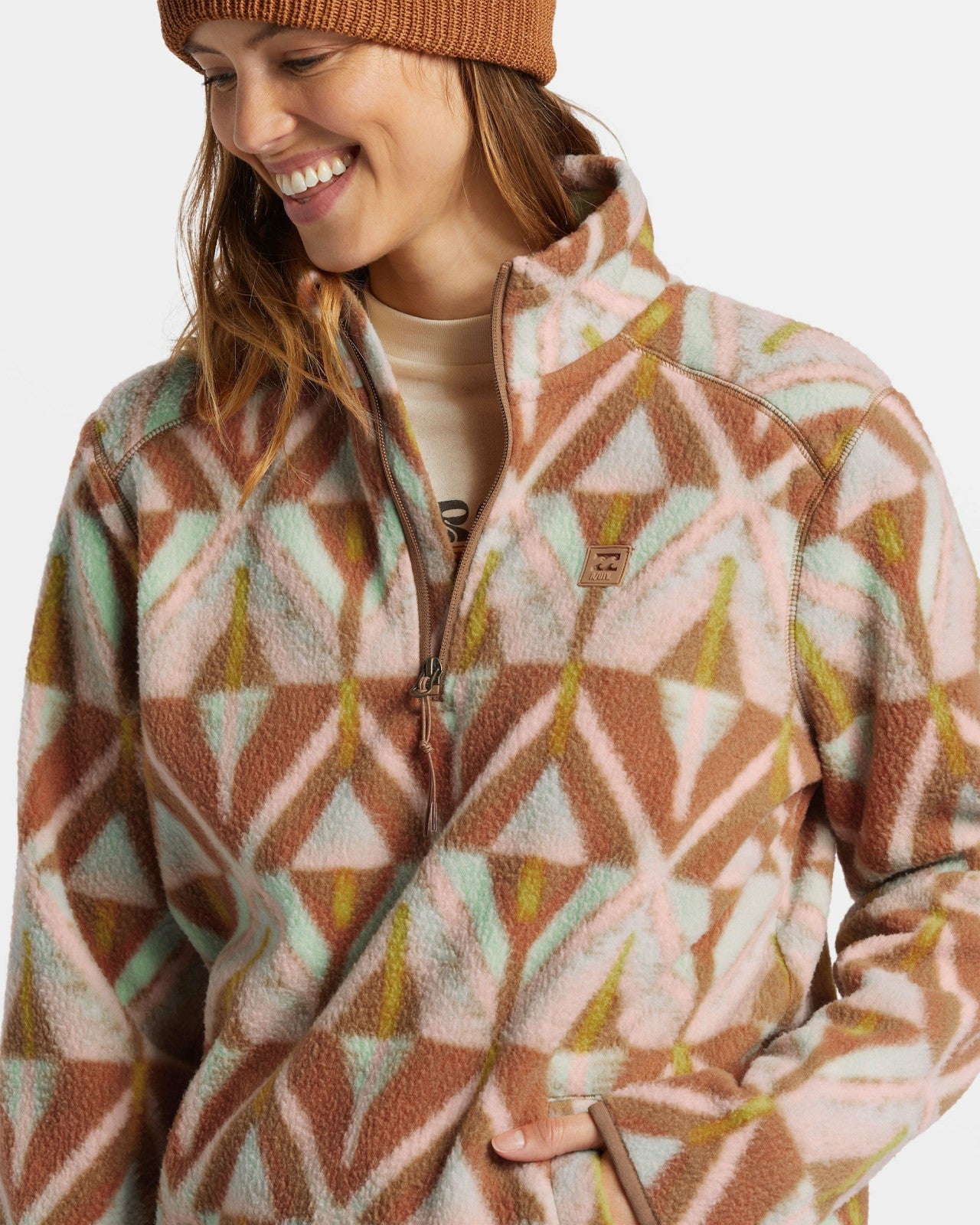 A/Div Boundary Mock 3 Half-Zip Pullover Sweatshirt | Sandalwood Billabong