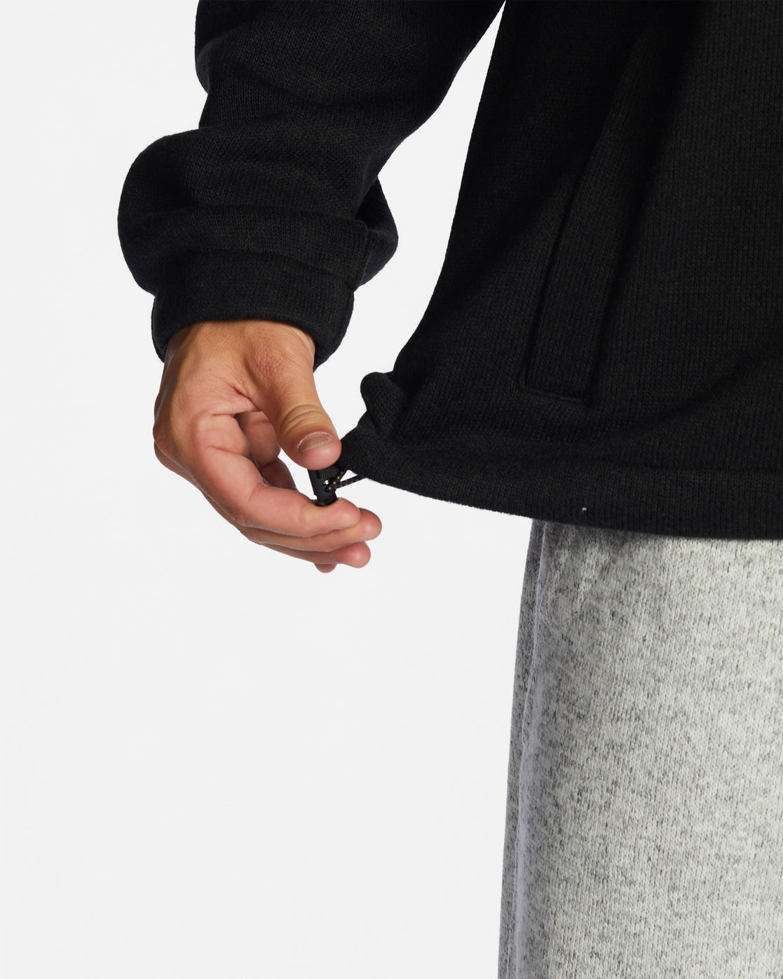 A/Div Boundary Hooded Half-Zip Pullover | Black Heather Billabong