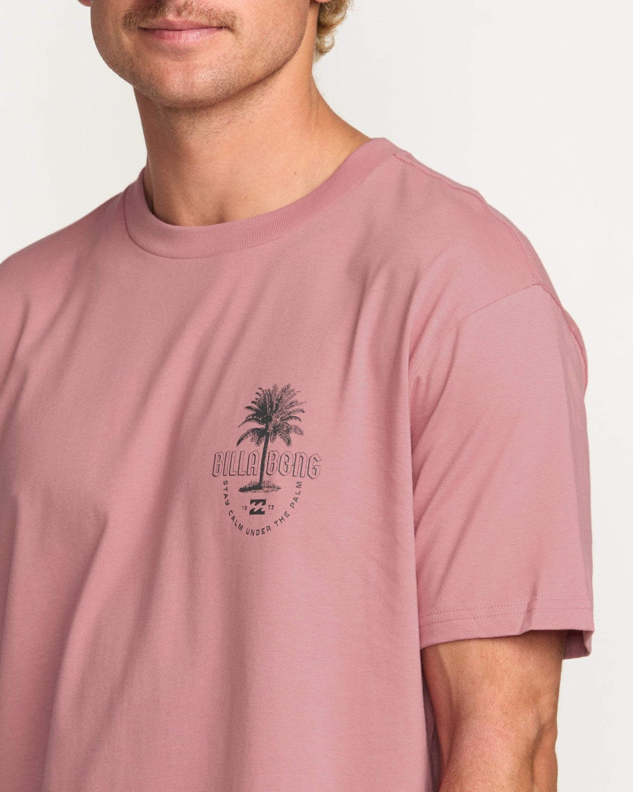 Calm Palm Premium Tee | Dusty Pink Billabong