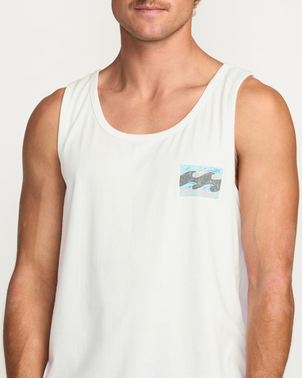 Crayon Wave Premium Tank | Off White Billabong