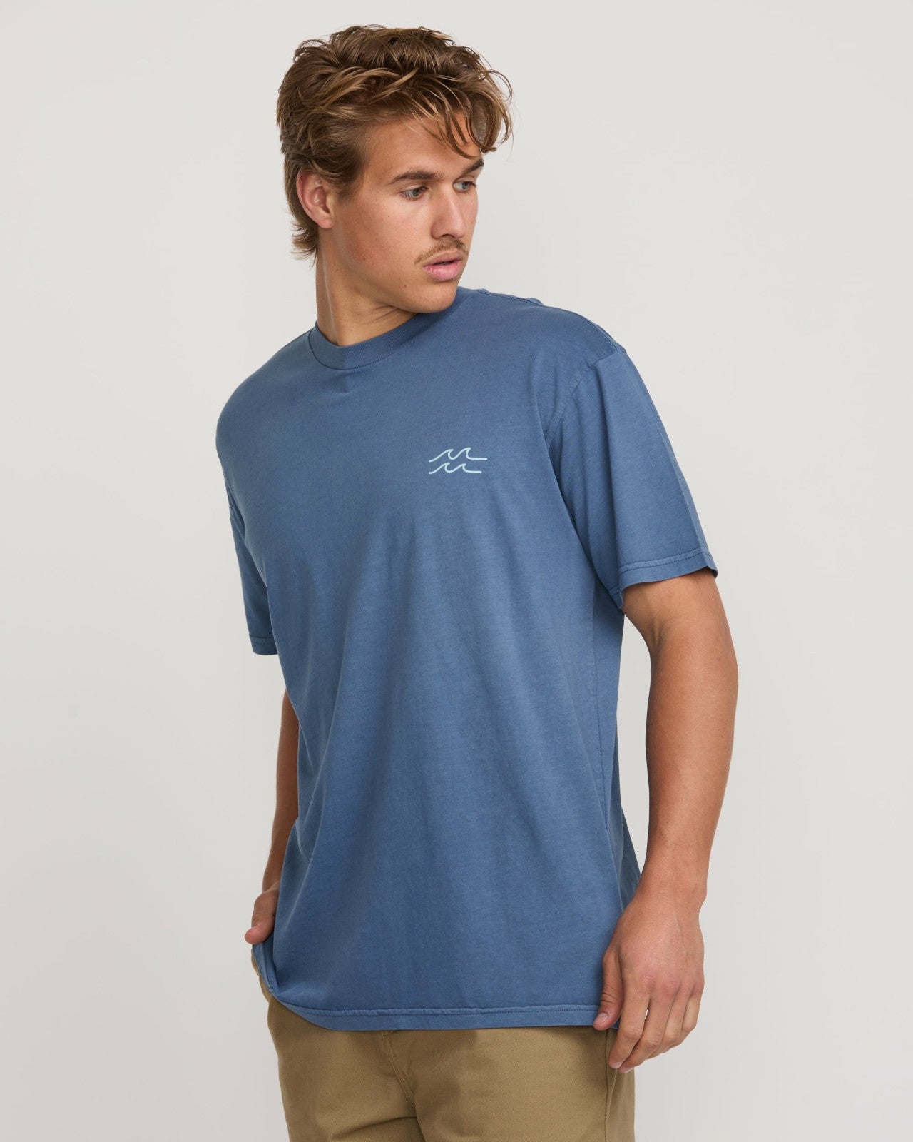 Palms In The Sun Premium Wave Wash Tee | Slate Blue Billabong