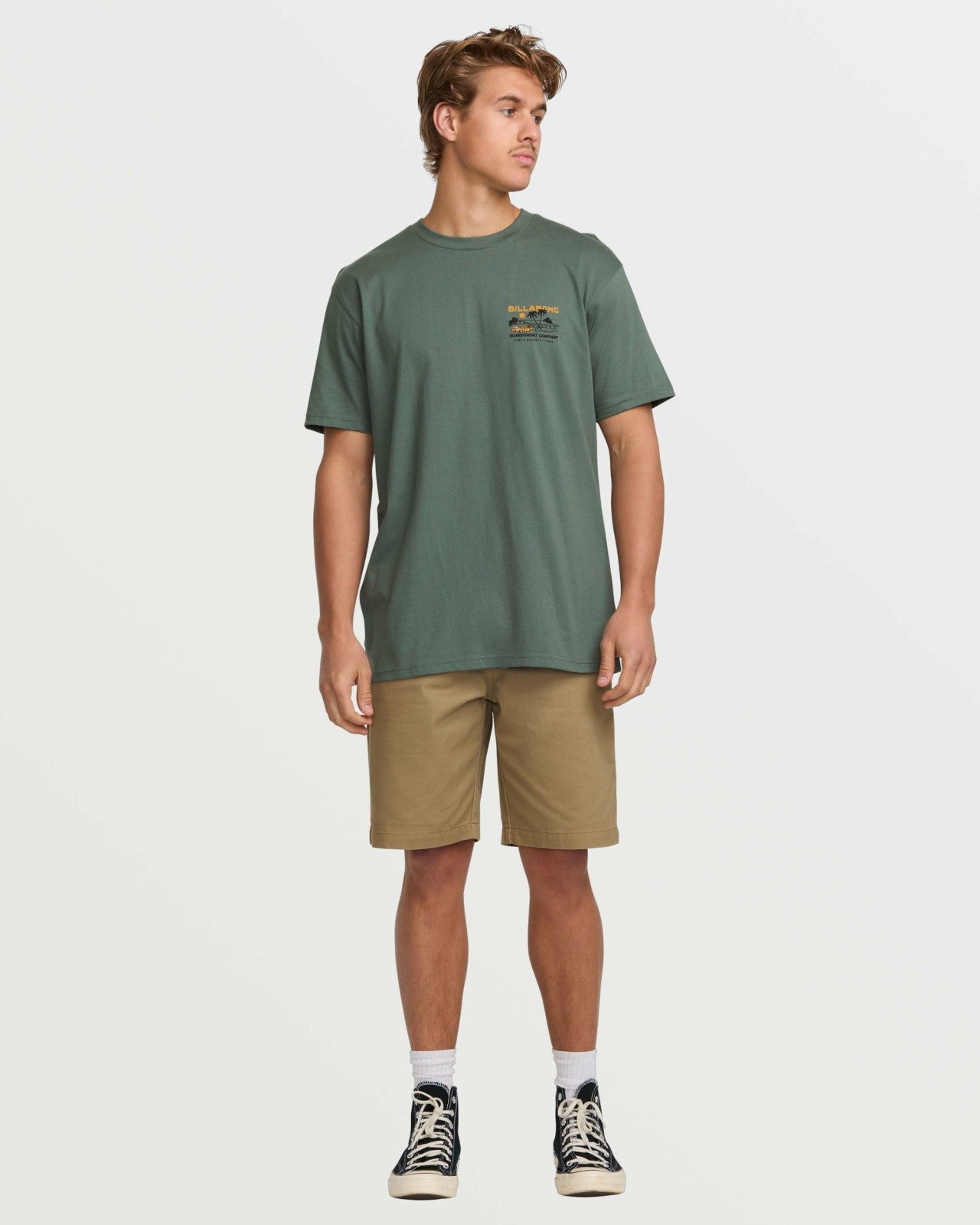 Palm Springs Premium Tee | Dark Slate Billabong