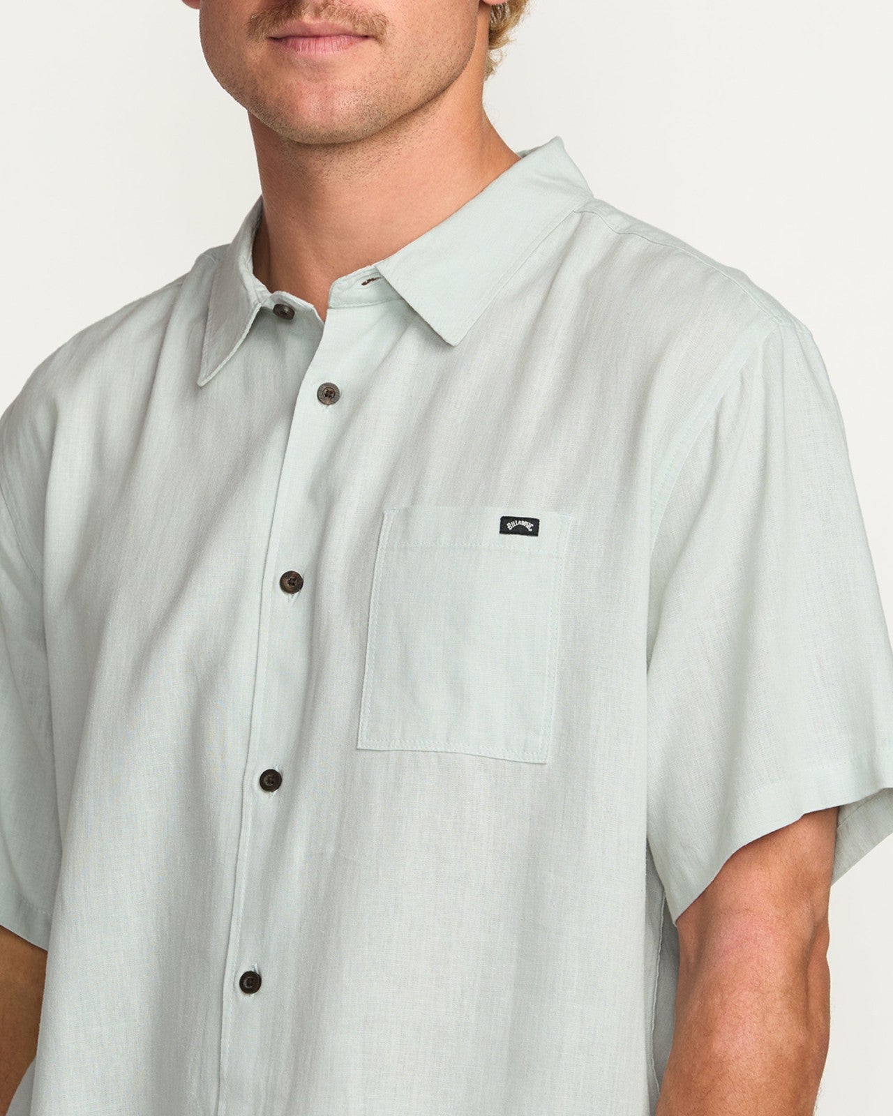 Ricardo Short Sleeve Shirt | Ash Blue Billabong
