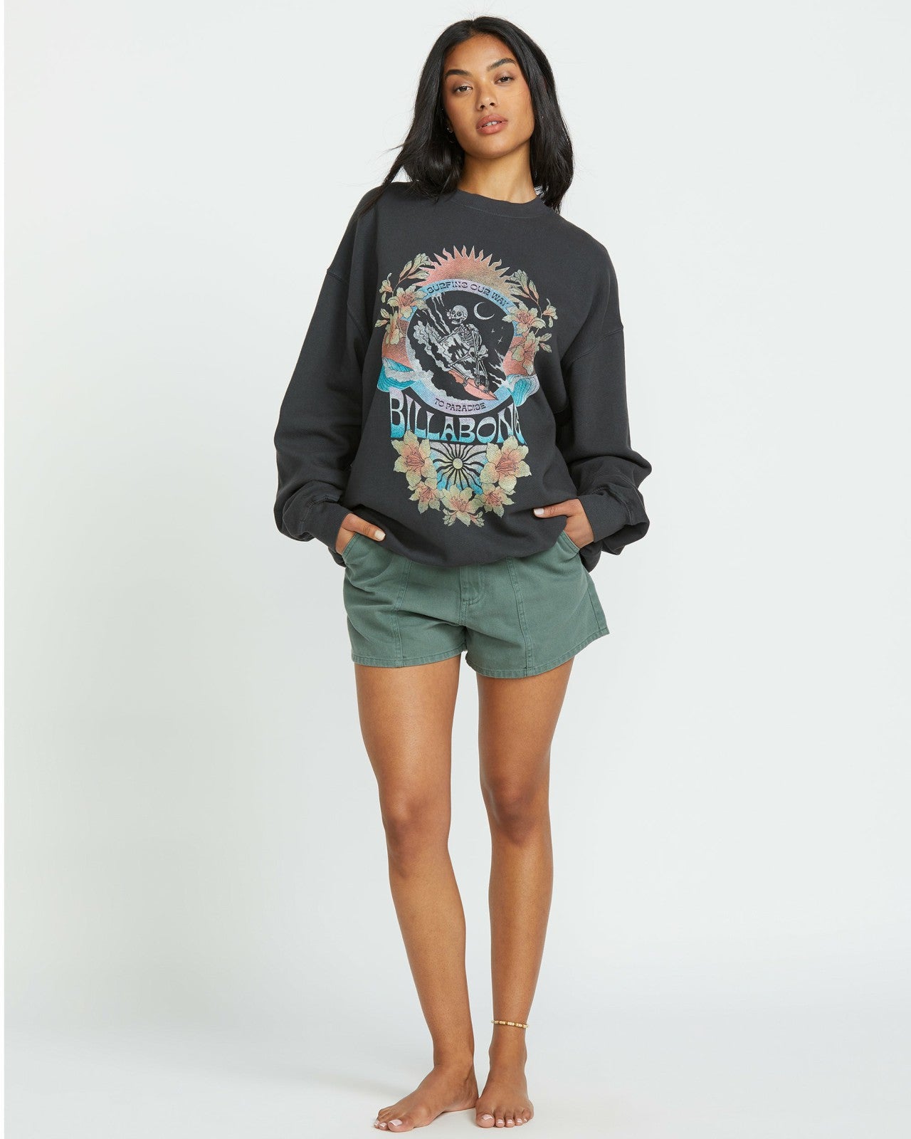 Ride In Crew Sweatshirt | Black Sands Billabong