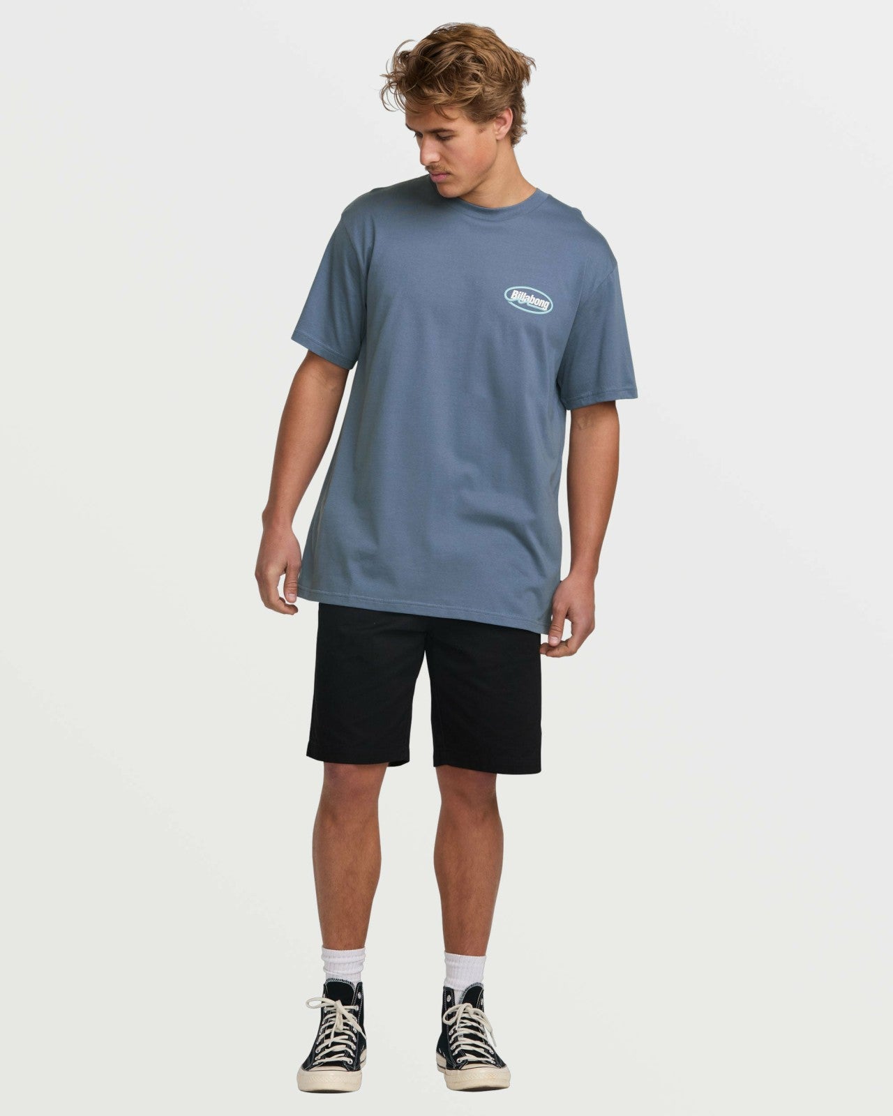 Runner Premium Tee | Slate Blue Billabong