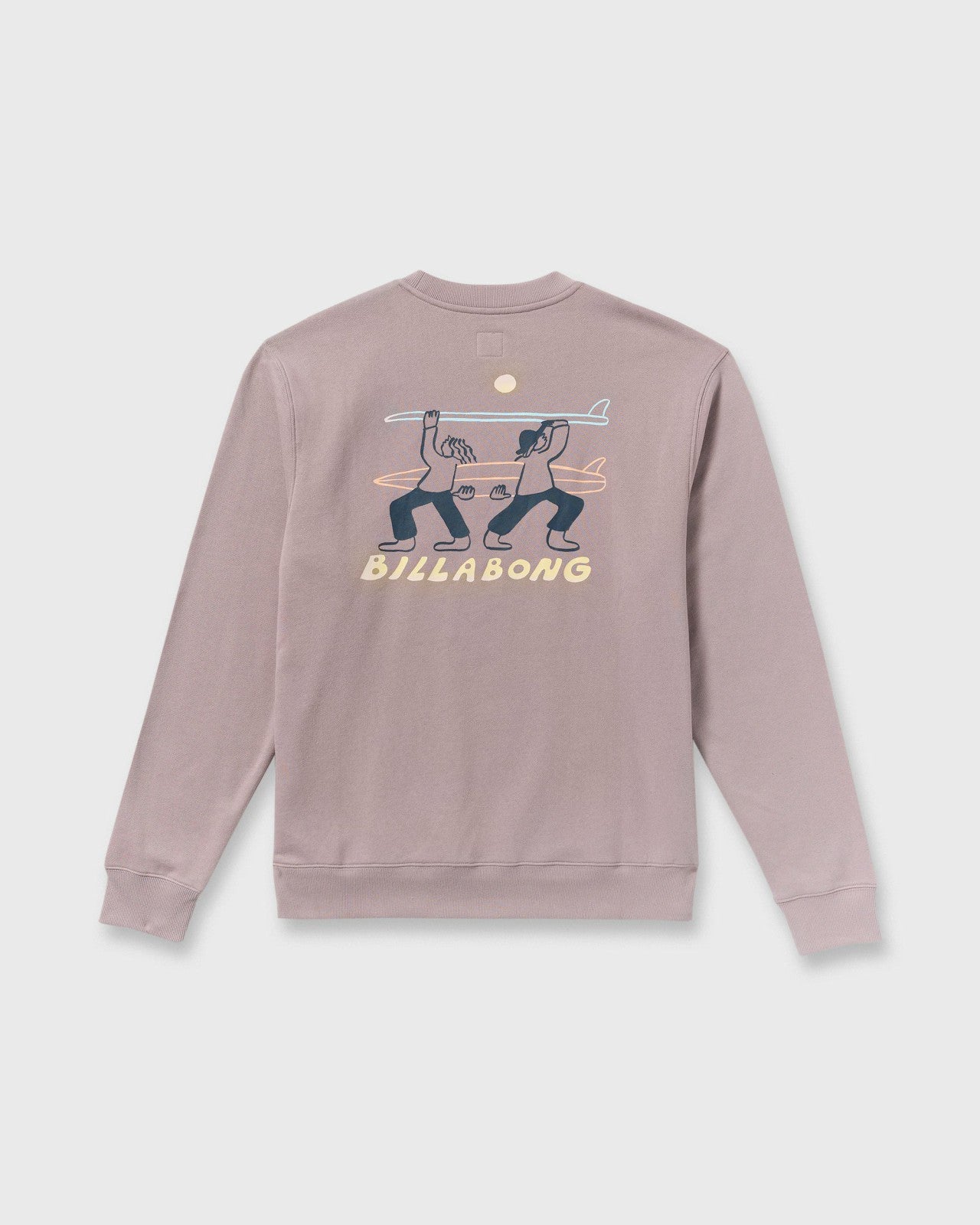 Split The Peak Crewneck Sweatshirt | Purple Ash Billabong