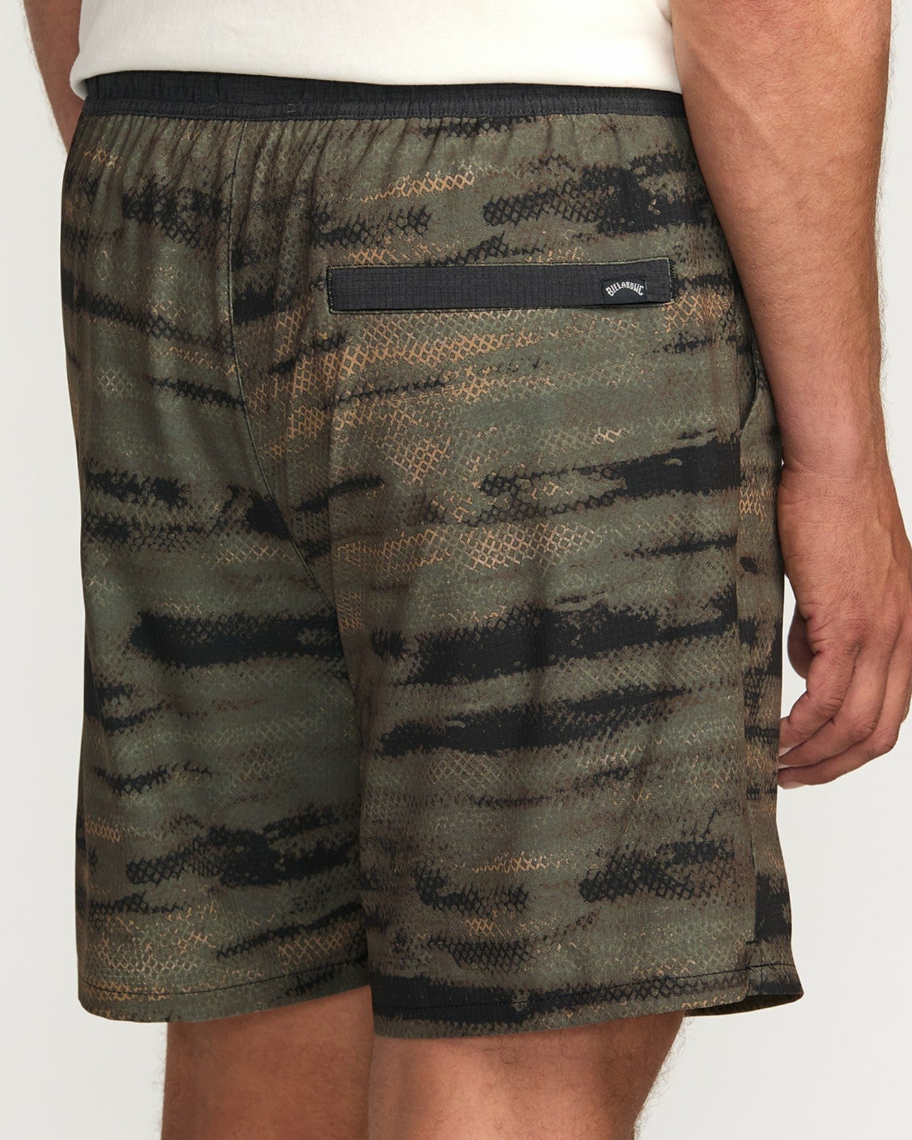 Surftrek Perforated Elastic 17" Hybrid Shorts | Dark Military Billabong