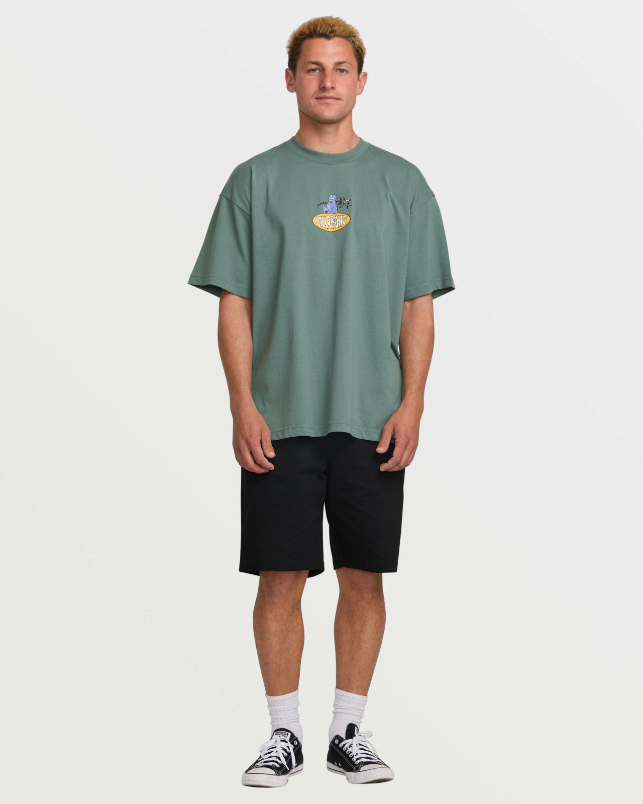 Tropical Reaper OG Tee | Dark Slate Billabong