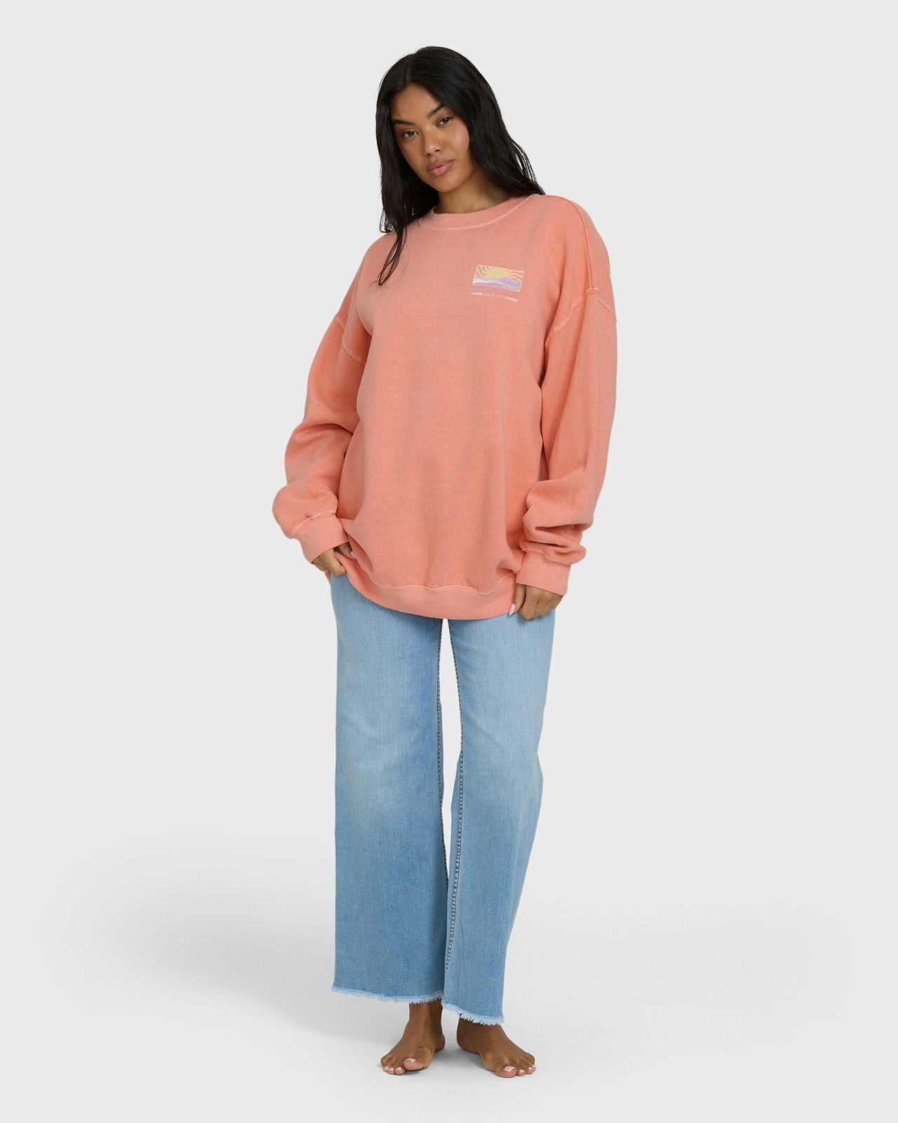 Ride In Crewneck Sweatshirt | Peach Out Billabong