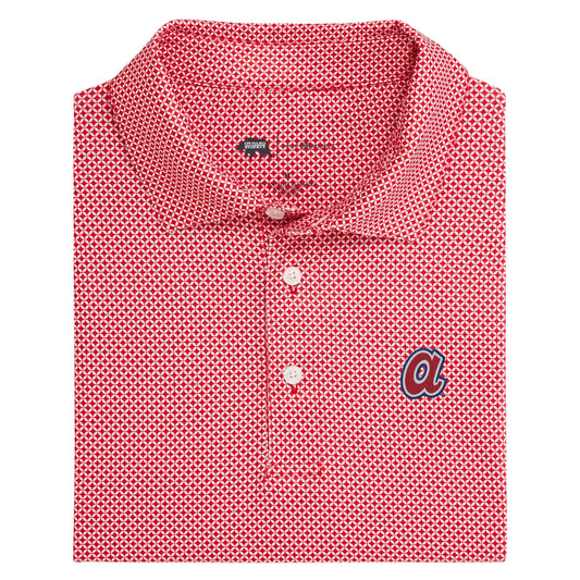 Braves Cooperstown A Scope Printed Performance Polo