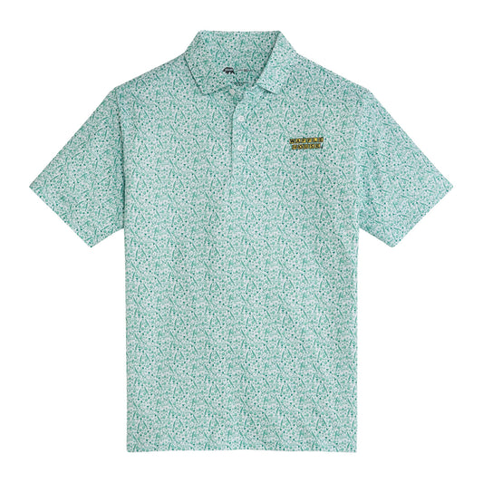 Waffle House Golf Legend Printed Performance Polo - White