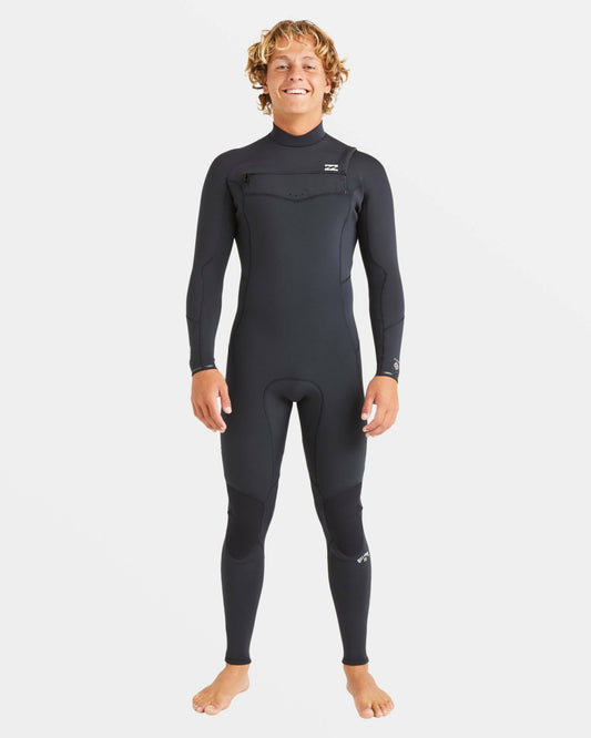 3/2mm Absolute Natural Upcycler GBS Chest Zip Wetsuit | Black Billabong