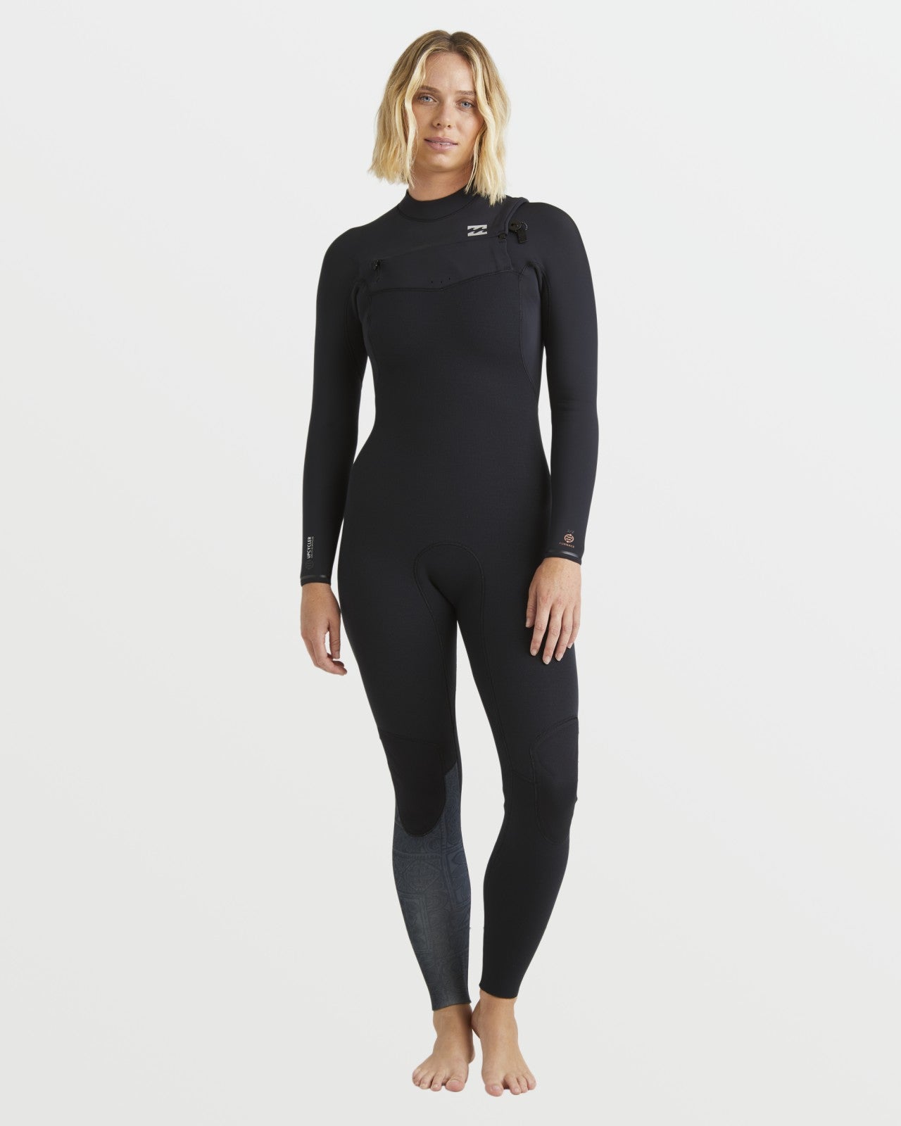3/2mm Furnace Natural GBS Chest Zip Fullsuit | Black Tiki Billabong
