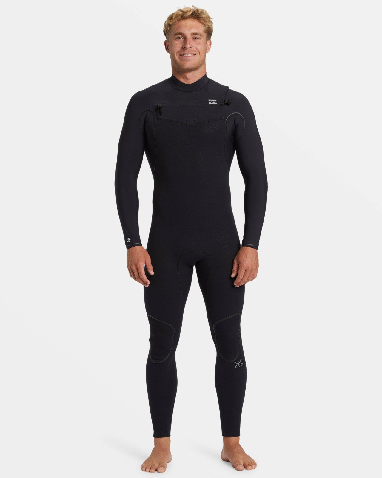 3/2mm Furnace Natural Upcycler GBS Chest Zip Wetsuit | Black Billabong