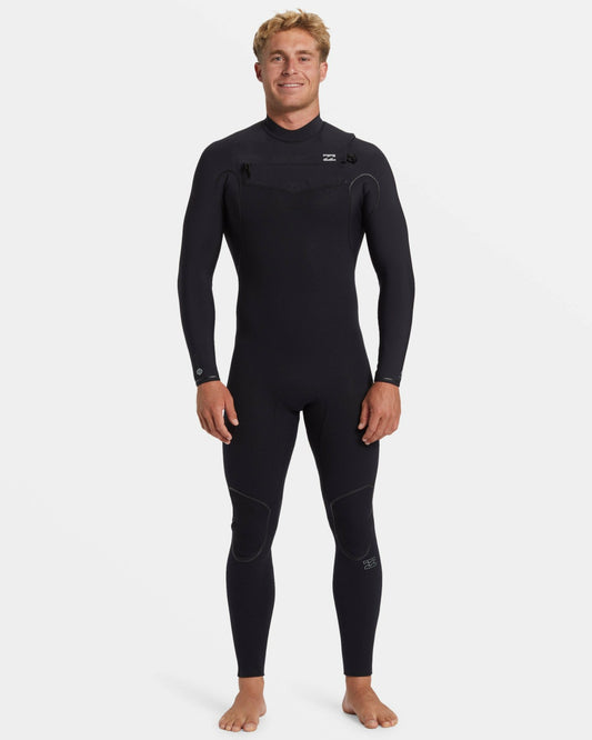 3/2mm Furnace Natural Upcycler GBS Chest Zip Wetsuit | Black Billabong