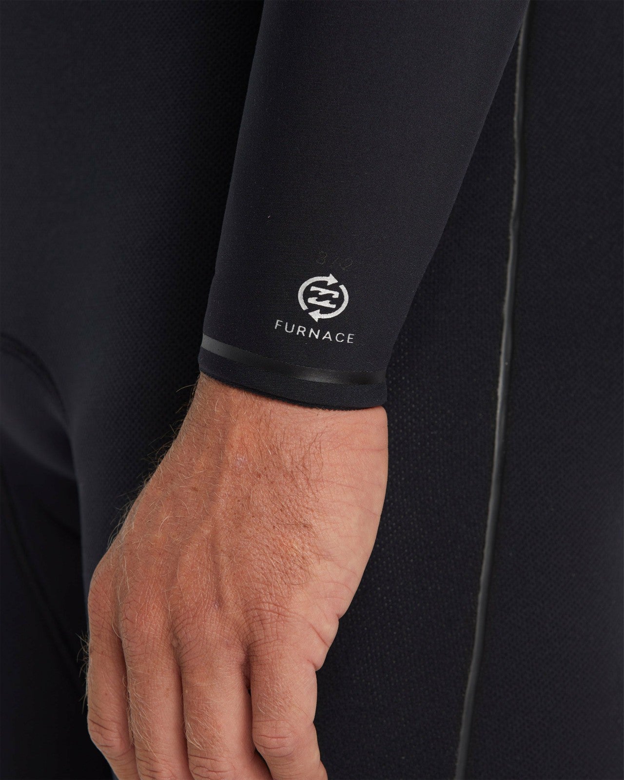 3/2mm Furnace Natural Upcycler GBS Chest Zip Wetsuit | Black Billabong