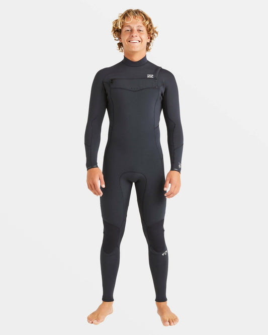 4/3mm Absolute Natural Upcycler GBS Chest Zip Wetsuit | Black Billabong