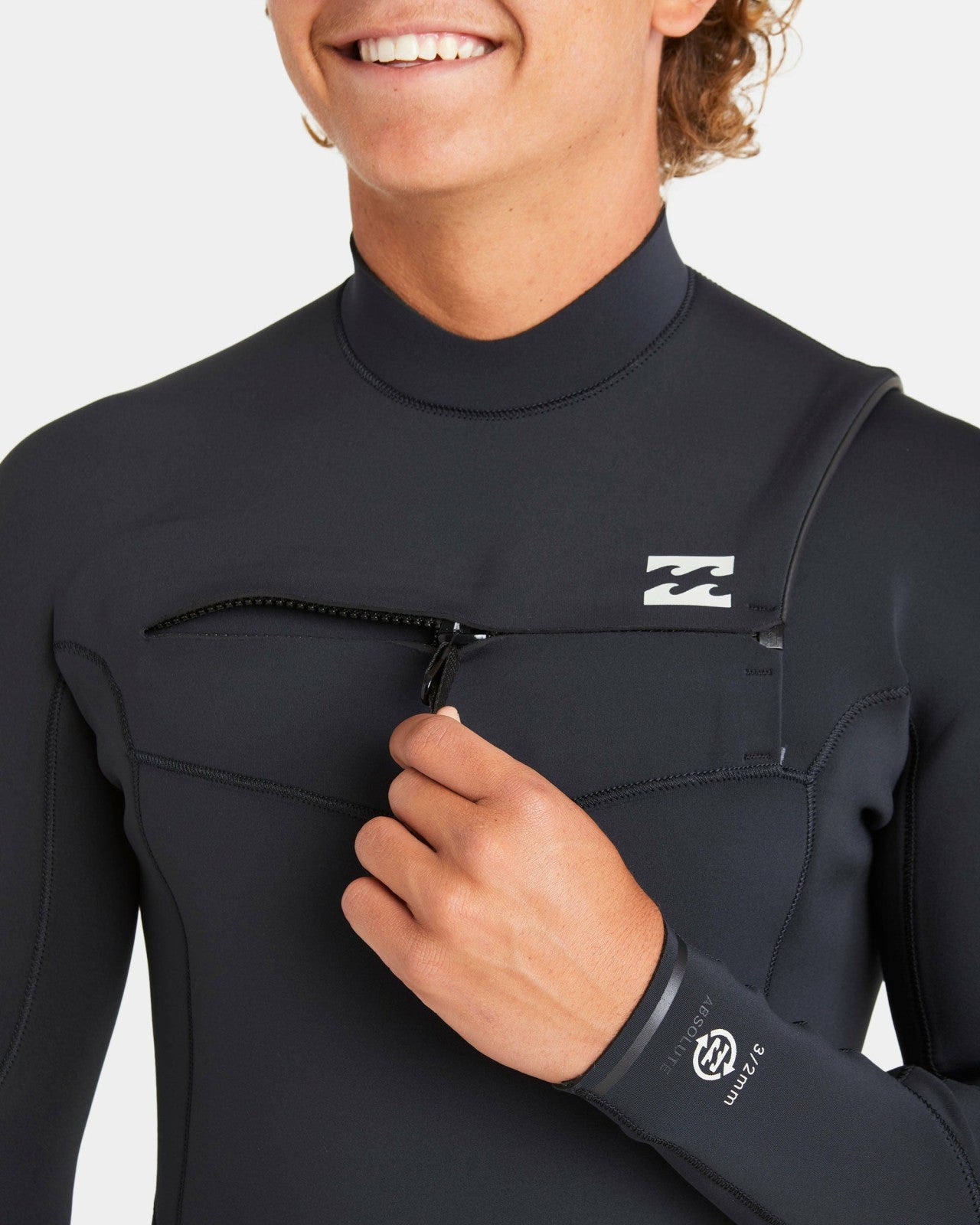 4/3mm Absolute Natural Upcycler GBS Chest Zip Wetsuit | Black Billabong
