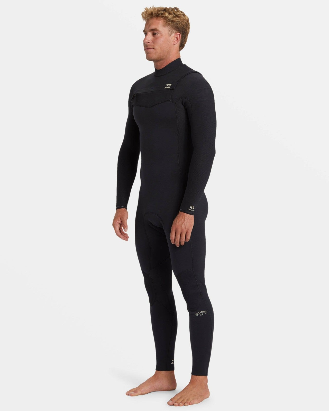 4/3mm Revolution Natural Upcycler GBS Chest Zip Wetsuit | Black Billabong