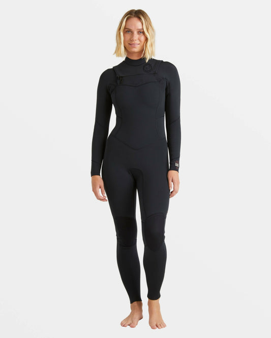 4/3mm Salty Dayz Natural Upcycler GBS Chest Zip Wetsuit | Black Billabong