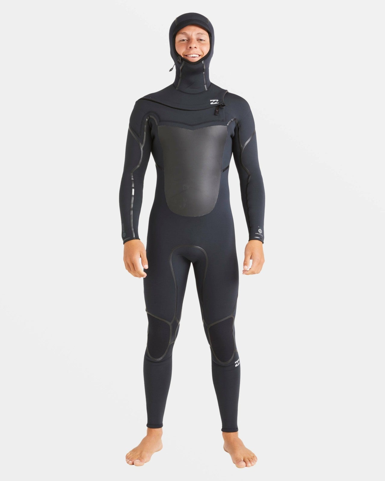 5/4mm Absolute Natural+ Upcycler Welded Chest Zip Hooded Wetsuit | Bla Billabong