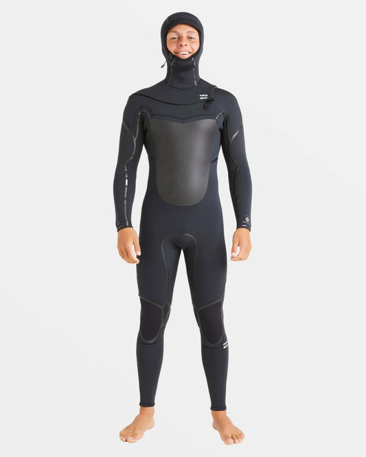 5/4mm Absolute Natural+ Upcycler Welded Chest Zip Hooded Wetsuit | Bla Billabong