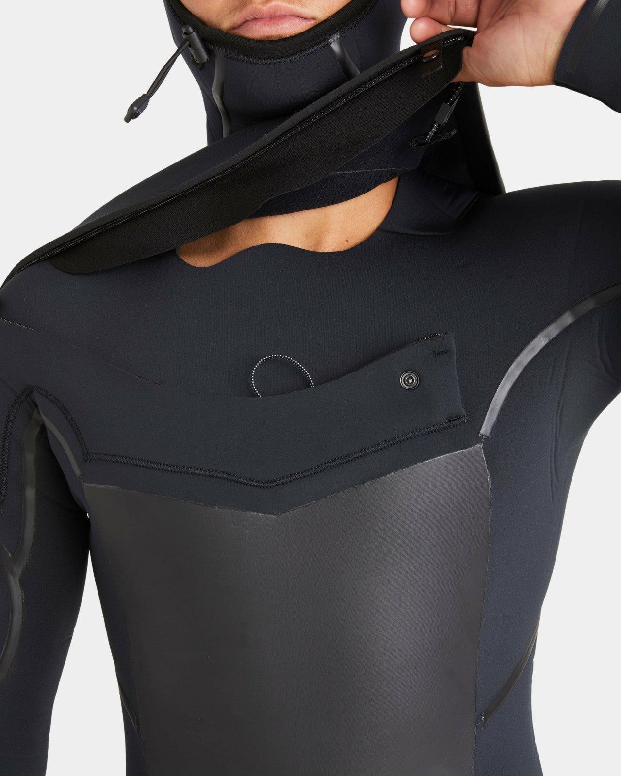 5/4mm Absolute Natural+ Upcycler Welded Chest Zip Hooded Wetsuit | Bla Billabong