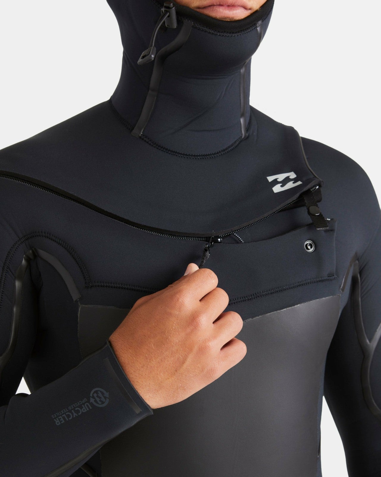 5/4mm Absolute Natural+ Upcycler Welded Chest Zip Hooded Wetsuit | Bla Billabong