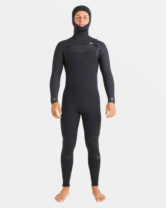 6/5mm Furnace Natural Upcycler Welded Chest Zip Wetsuit | Black Billabong