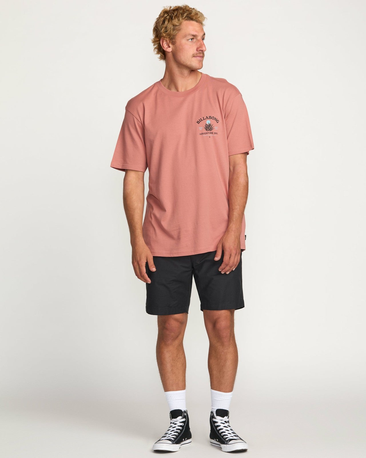 A/Div Agave Tee | Dusty Rose Billabong