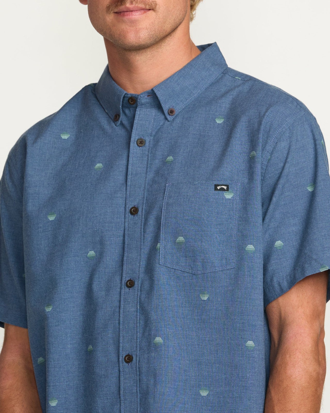All Day Jacquard Short Sleeve Shirt | Deep Blue Billabong