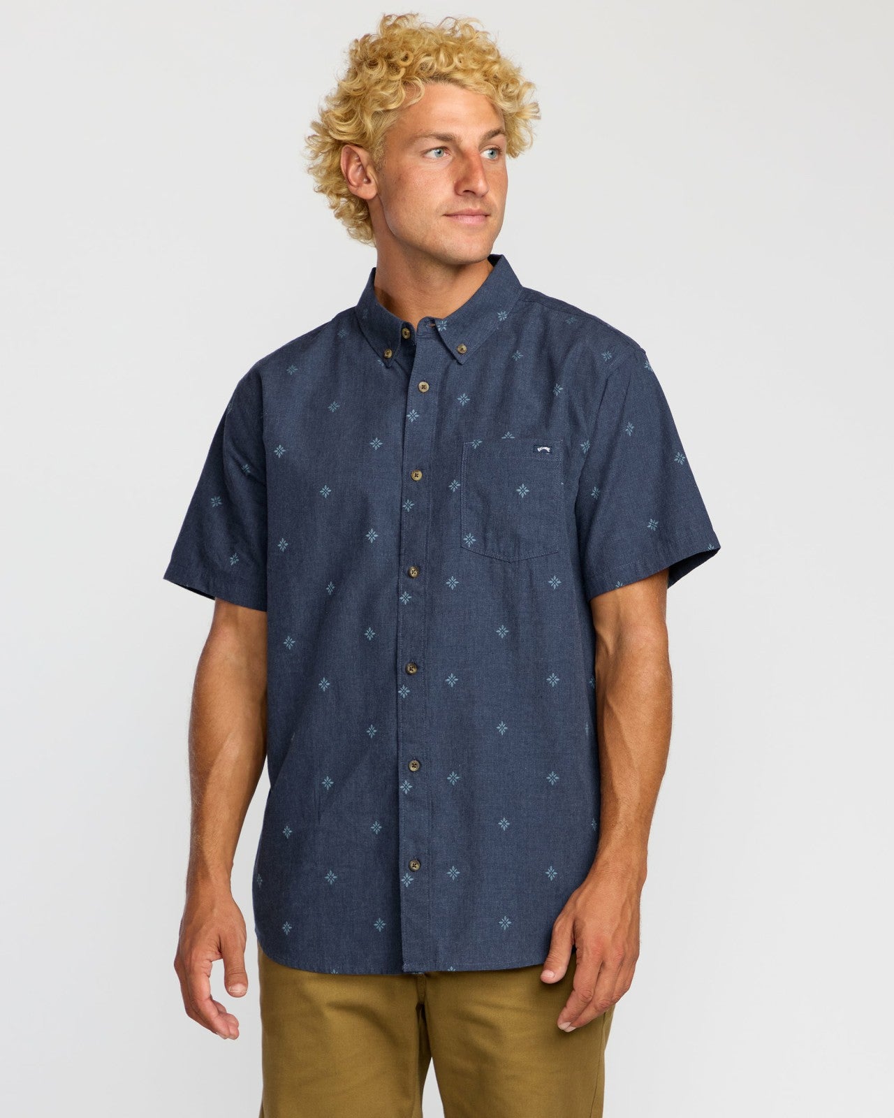 All Day Jacquard Short Sleeve Shirt | Midnight Billabong