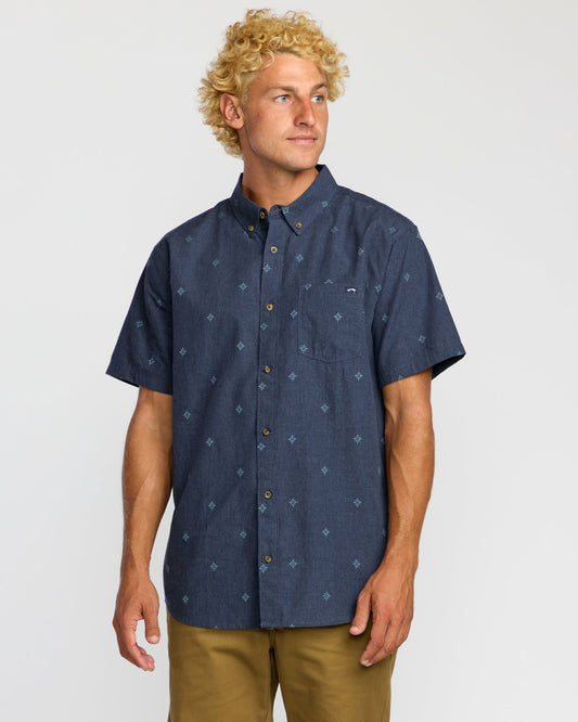 All Day Jacquard Short Sleeve Shirt | Midnight Billabong