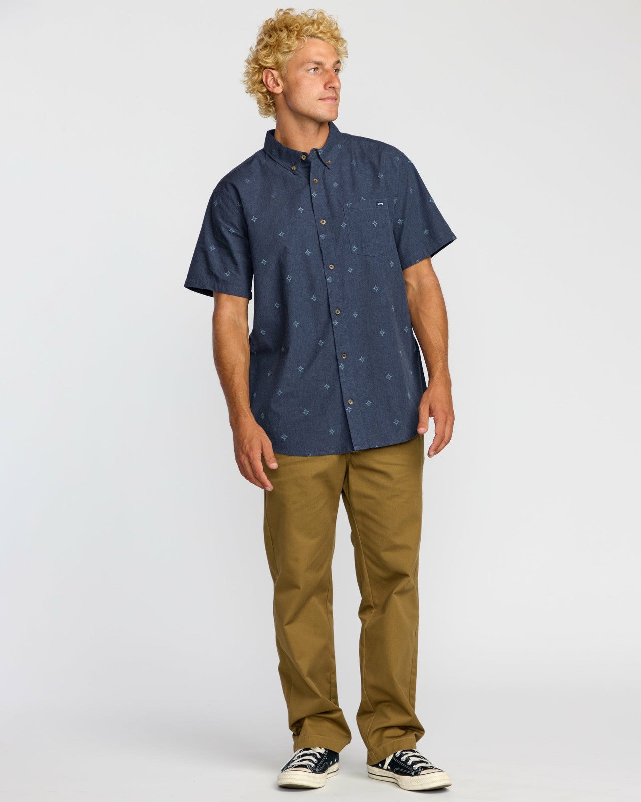 All Day Jacquard Short Sleeve Shirt | Midnight Billabong