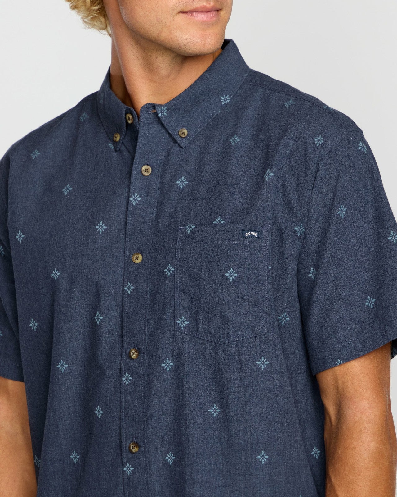All Day Jacquard Short Sleeve Shirt | Midnight Billabong