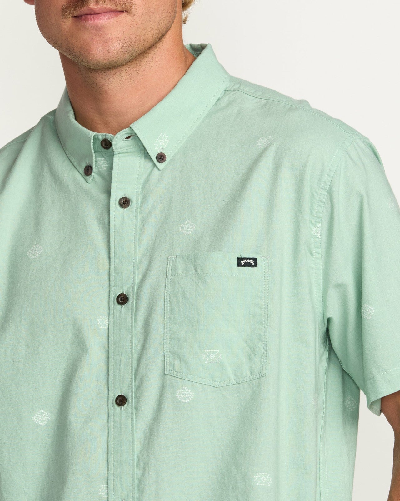 All Day Jacquard Short Sleeve Shirt | Seafoam Billabong