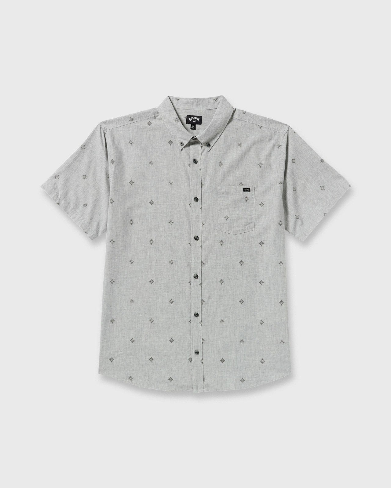 All Day Jacquard Short Sleeve Shirt | Silver Billabong