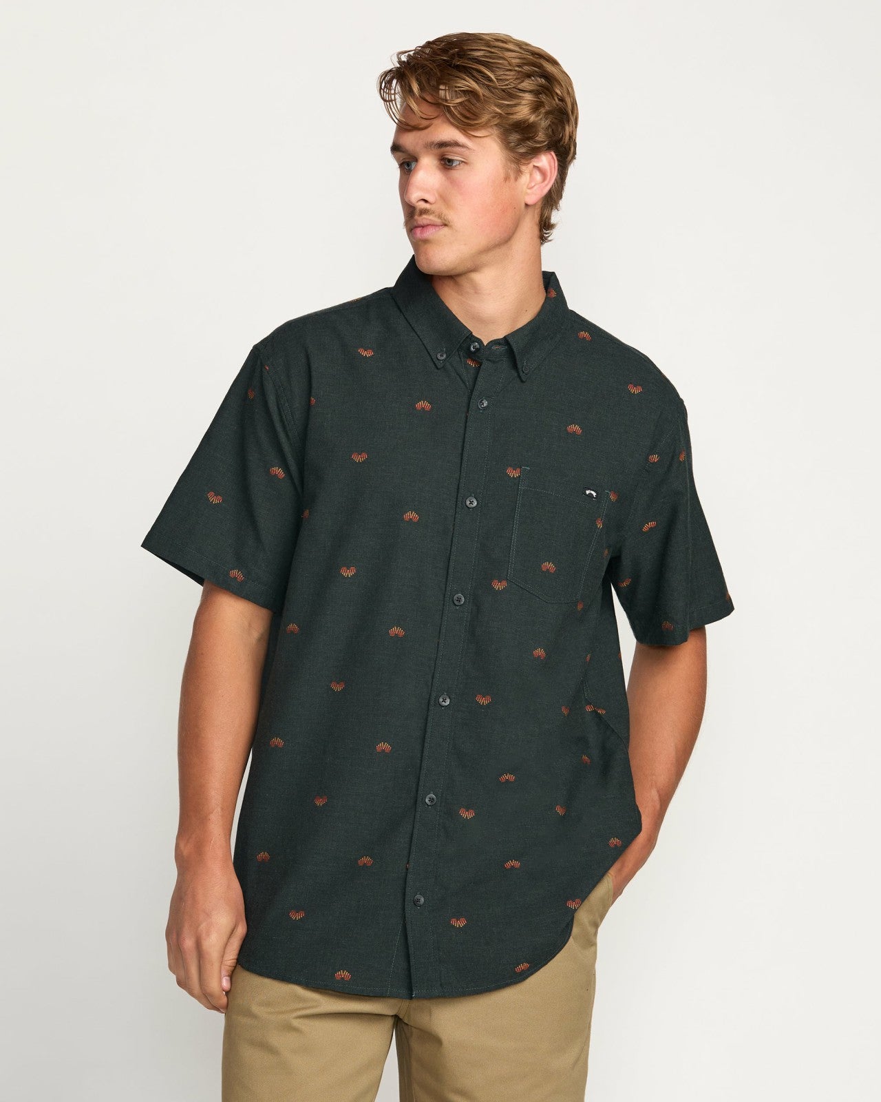 All Day Jacquard Short Sleeve Shirt | Stealth Billabong