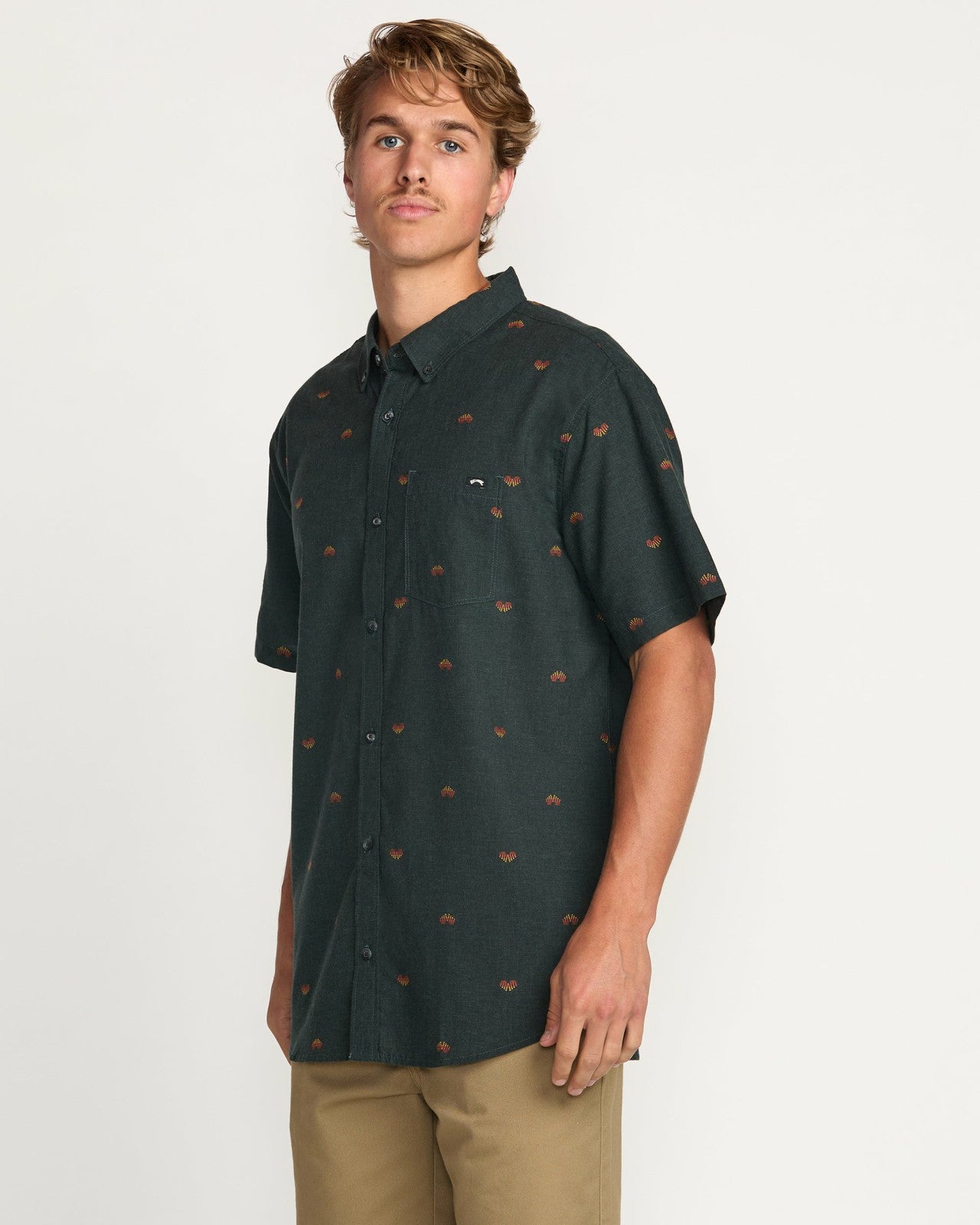 All Day Jacquard Short Sleeve Shirt | Stealth Billabong