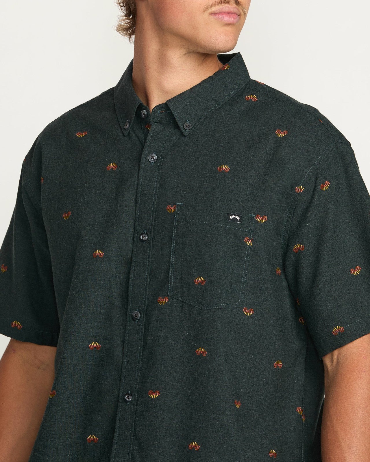 All Day Jacquard Short Sleeve Shirt | Stealth Billabong