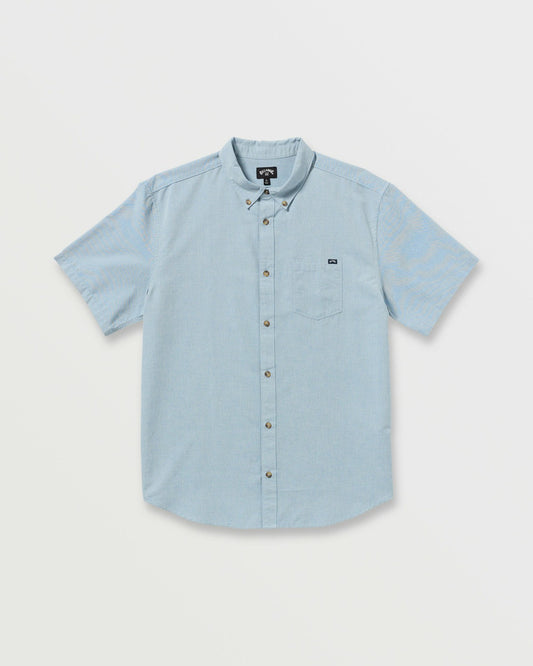 All Day Short Sleeve Shirt | Powder Blue Billabong