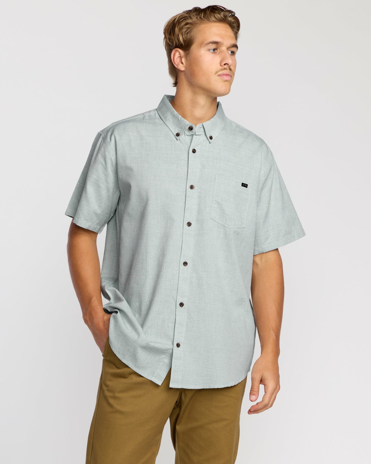 All Day Short Sleeve Shirt | Sage Green Billabong