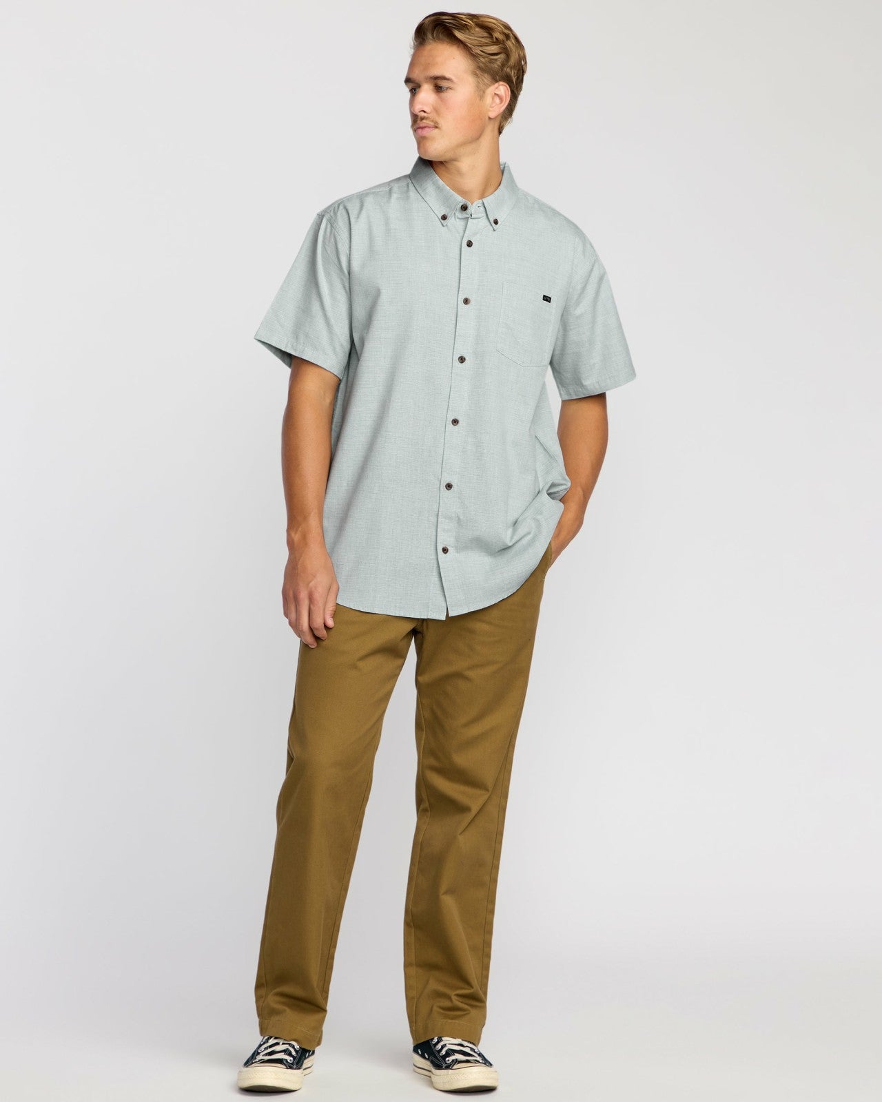 All Day Short Sleeve Shirt | Sage Green Billabong