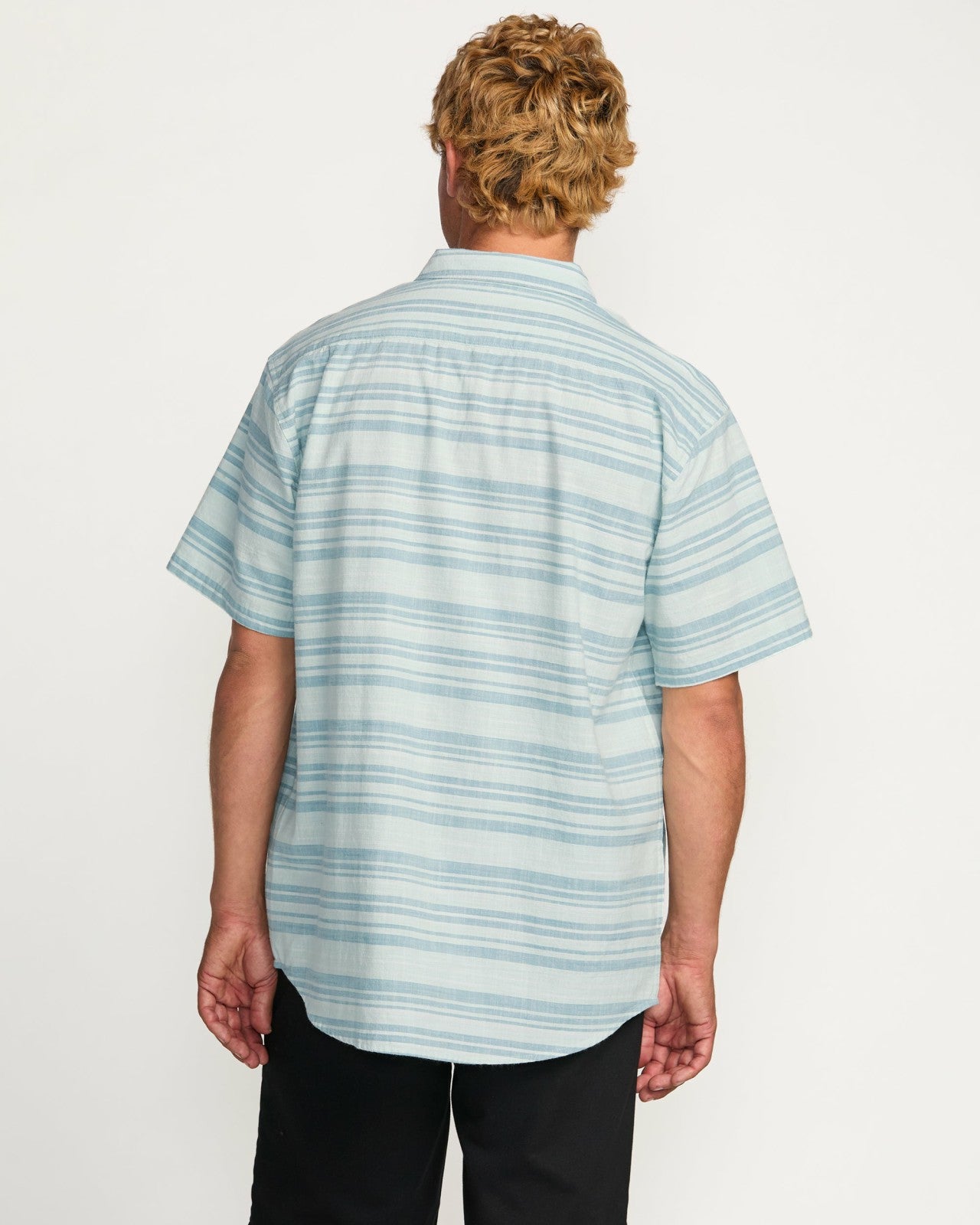 All Day Stripe Short Sleeve Shirt | Ash Blue Billabong