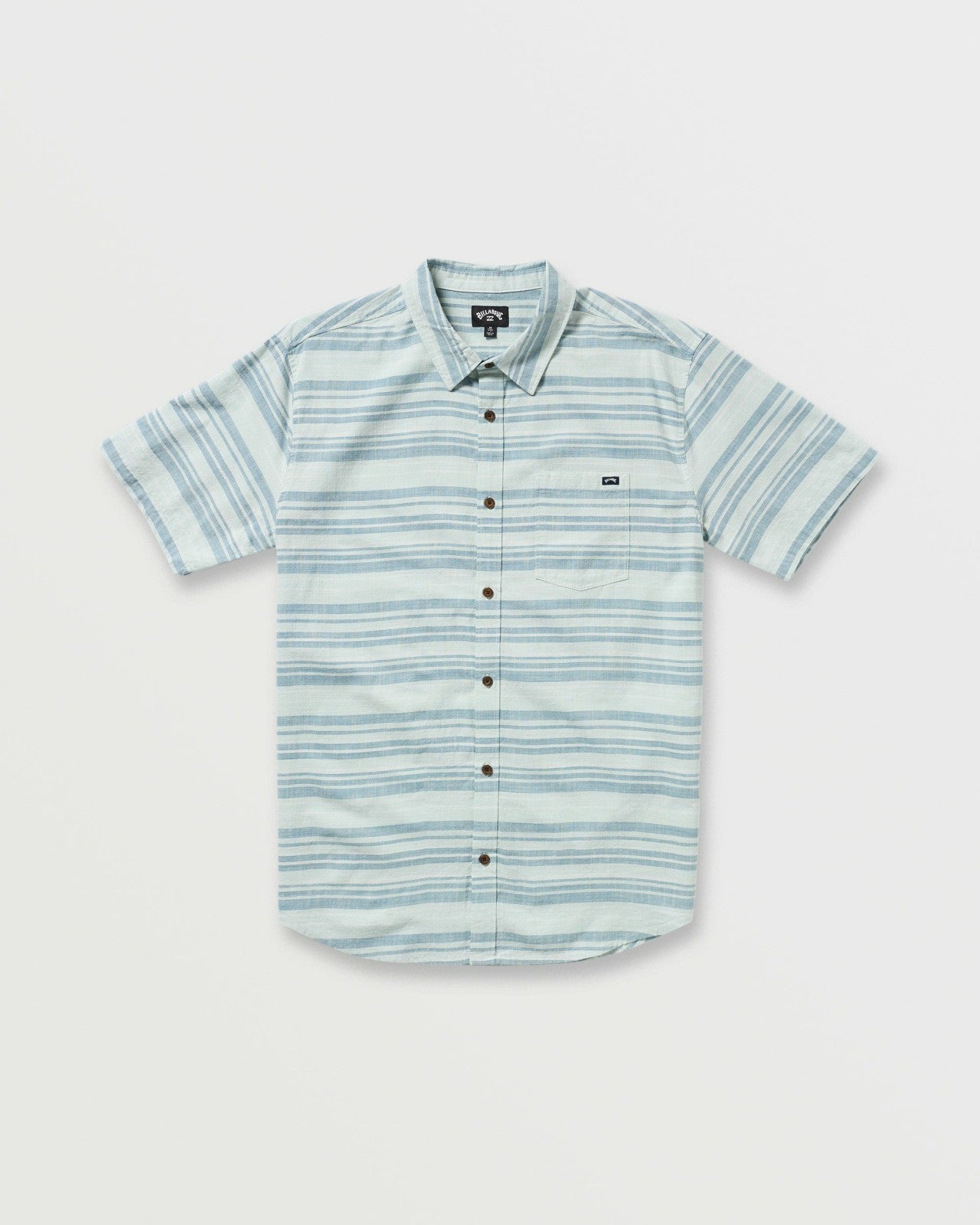 All Day Stripe Short Sleeve Shirt | Ash Blue Billabong