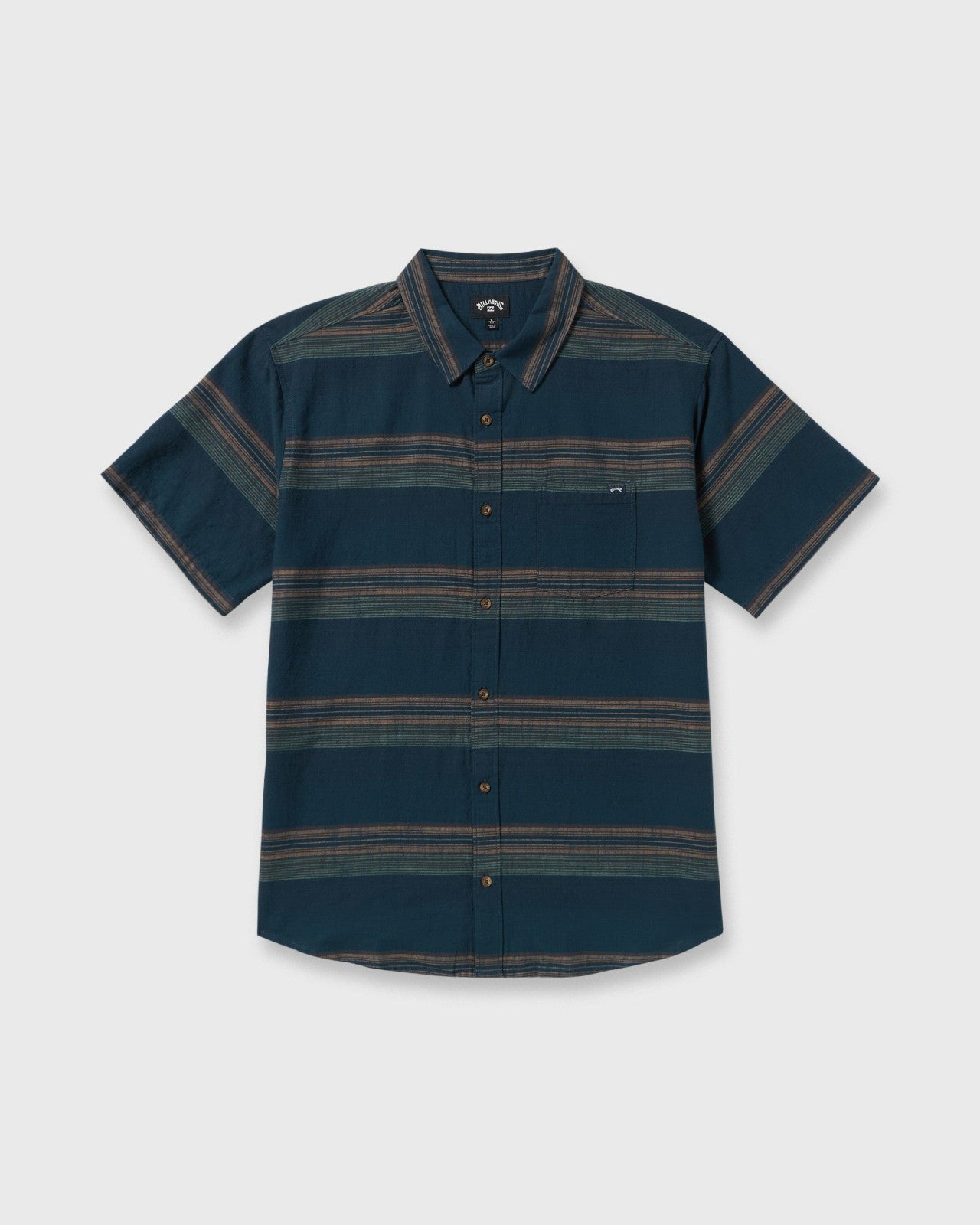 All Day Stripe Short Sleeve Shirt | Midnight Billabong