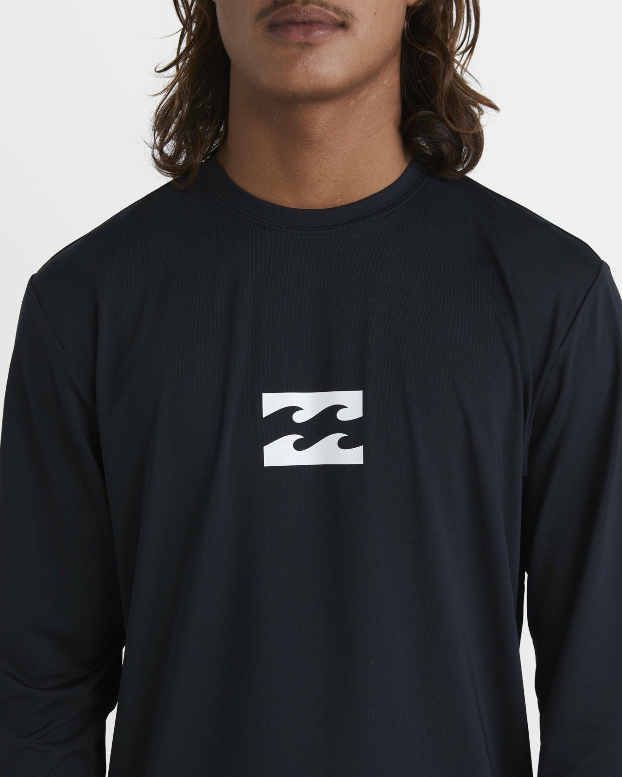 All Day Wave Loose Fit Long Sleeve Surf Tee | Black Billabong
